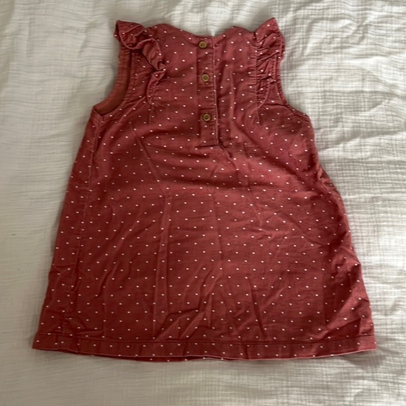 Pink Dotted Pinafore | H&M | 6-9 months - Picture 2 of 3